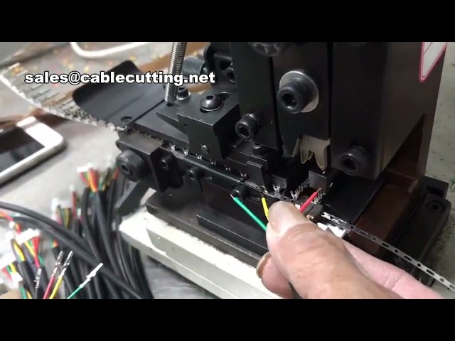 Machine à dénuder semi-automatique et à crimper les cosses – Outil de sertissage pour connecteurs de câbles
