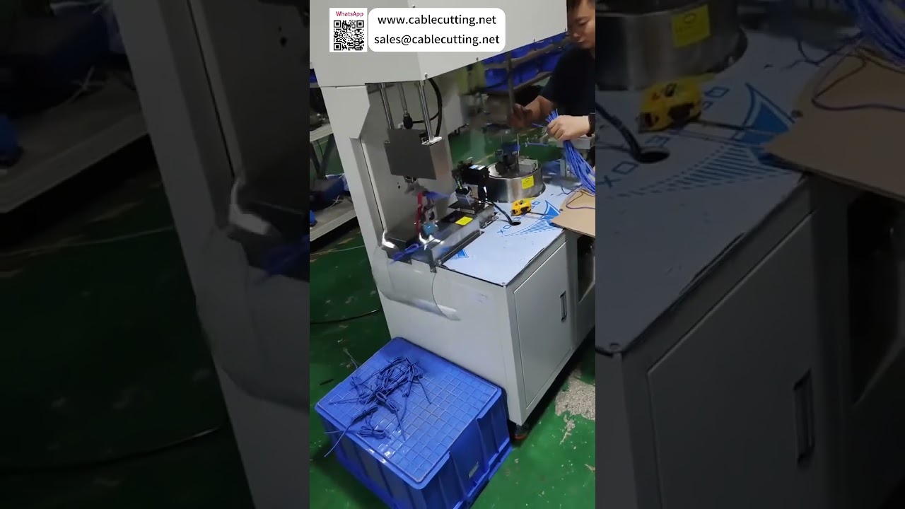 Machine économique entièrement automatique de bobinage et de ligaturage pour le processus de câble d'alimentation et de données DC - Shorts