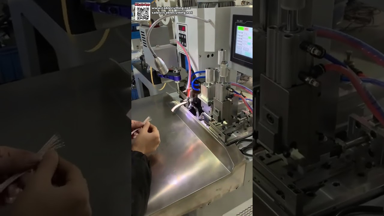 Machine de sertissage de bornes semi-automatique, équipement fiable pour le traitement de faisceaux de câbles