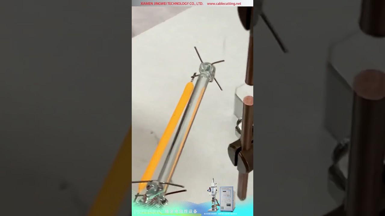 Machine de soudage par points à onduleur DC — micro-soudage des amenées de filament de tungstène LED