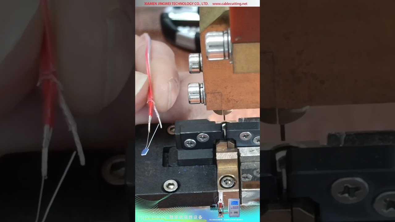 Machine de soudage par points de précision pour les fils d'élément de détecteur de température à résistance de platine PT100