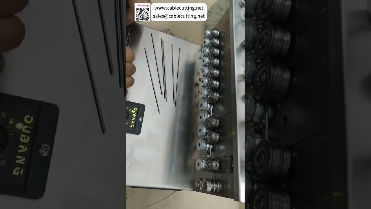 Machine électrique de dressage de tiges métalliques pour le nivellement de précision de barres en aluminium de diamètre 2 mm