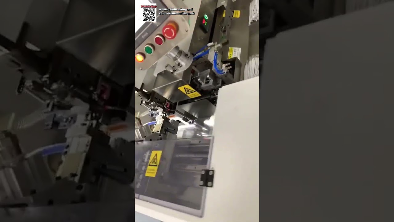 Machine de brasage et sertissage à double tête — Câble automatique