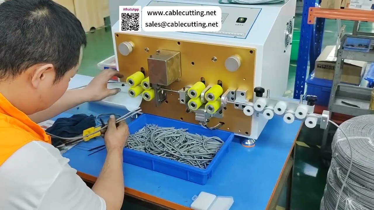Machine robuste de coupe et de dénudage de câbles  125mm avant et 96mm arrière outil de traitement de dénudage