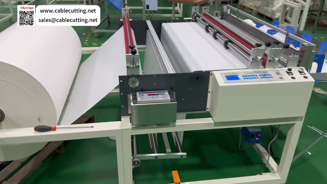 Découpeuse automatique de rouleaux de papier silicone et papier copie lourd – Équipement de transformation industrielle