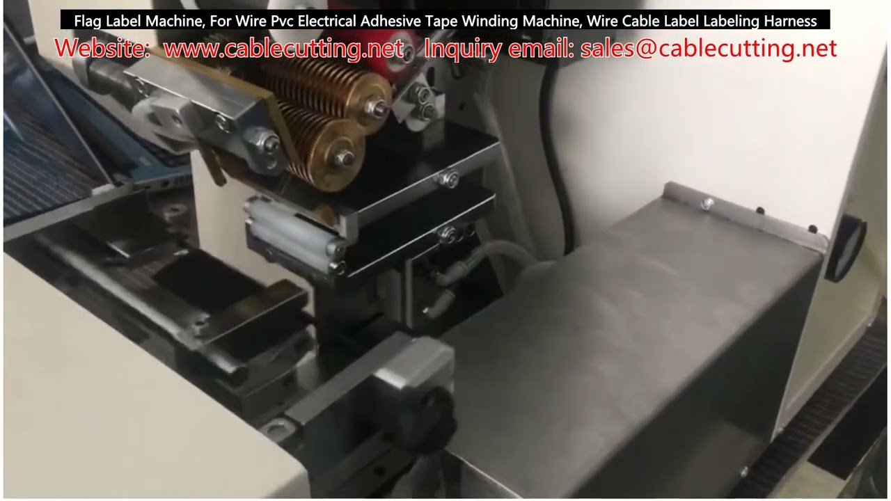 Flag Label Machine, For Wire Pvc Electrical Adhesive Tape Winding Machine, Wire Cable Label Labeling