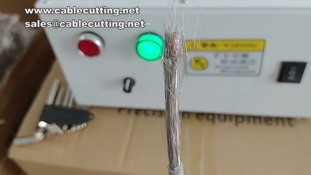 Machine à dénuder et séparer les fils de blindage à grande vitesse - Découpeuse de tresse et filet de blindage