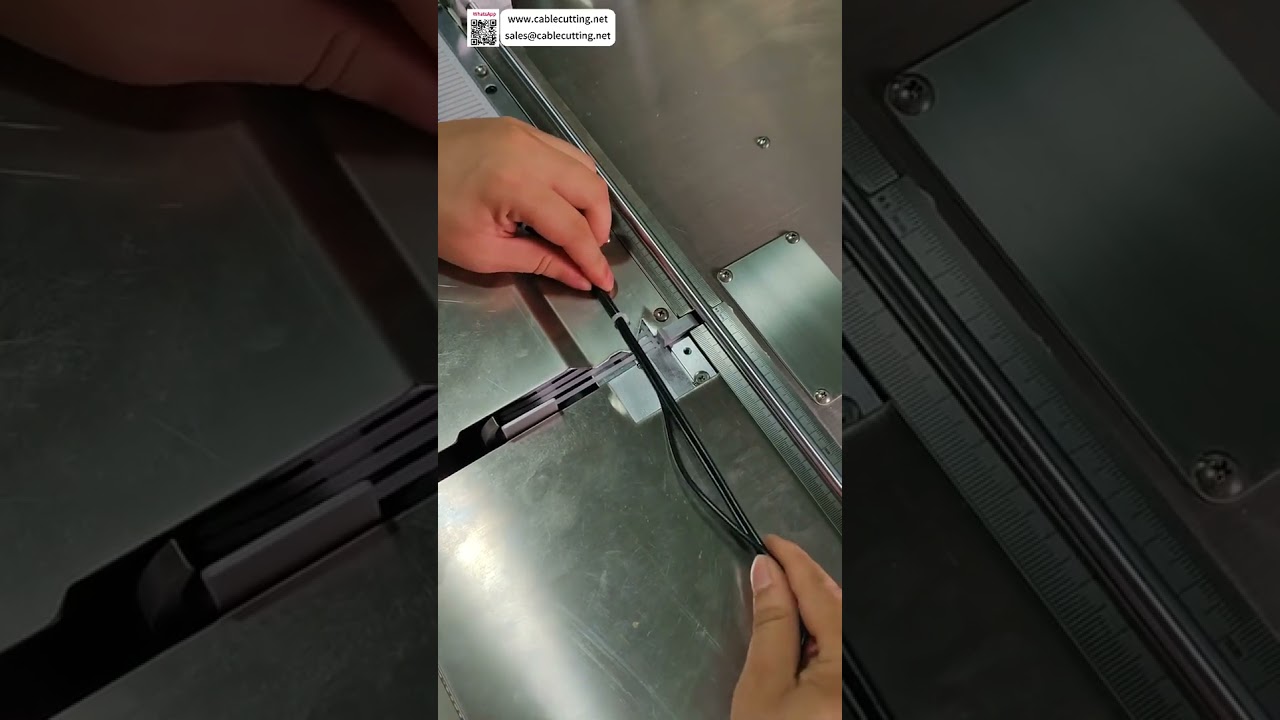 Machine automatique pour attaches de câble nylon : alimentation, serrage, coupe et verrouillage réglable