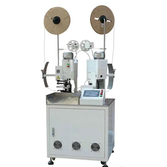 Machine Automatique de Coupe, Dénudage et Sertissage de Fil Double Extrémité