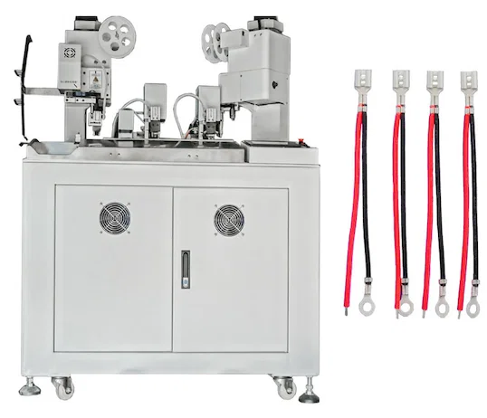 Machine Automatique de Sertissage Triple Face Double Fil WPM-038F