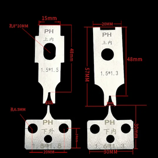 Lames de Machine à Cosses (Divers Types)